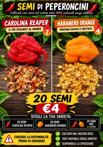 Semi peperoncino - di, –